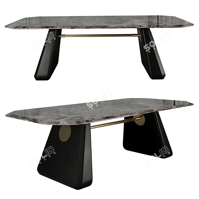 Henge Marble Top Table 3D model image 2