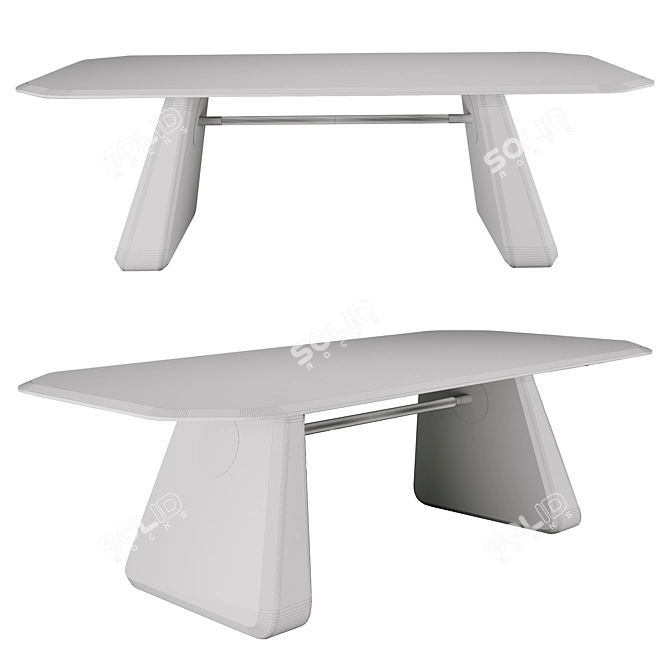 Henge Marble Top Table 3D model image 3
