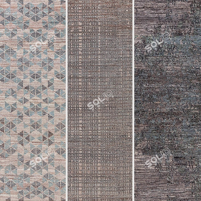 Luxury Himalayan Wool Carpets 3D model image 2