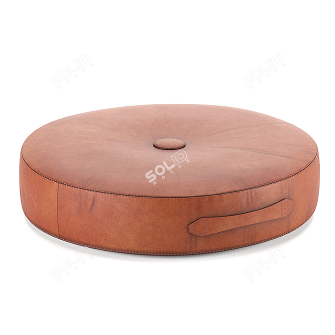 Saddle Leather Stacking Cushion 3D model image 2