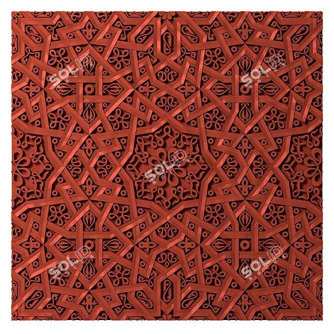 Terracotta Ornament: Panels of the East 3D model image 1