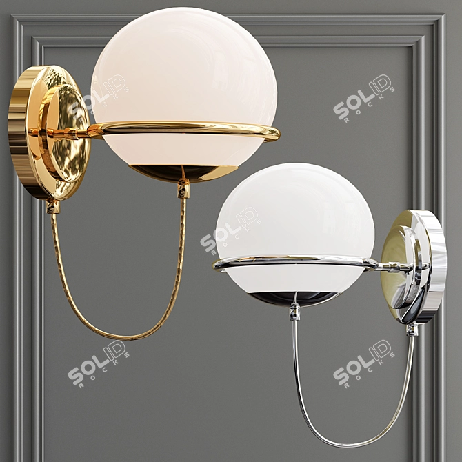 Modern Melissa Bra: Golden Glow 3D model image 1