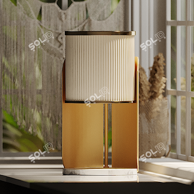 L1 Achille Table Lamp: Unique Illumination from LAZZARINI & PICKERING 3D model image 2
