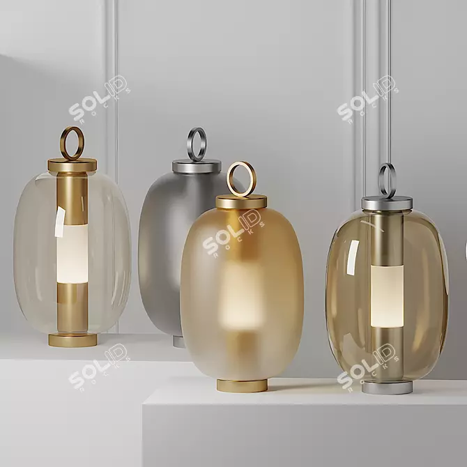 LUCERNA Lantern: Stylish Outdoor Lighting 3D model image 1