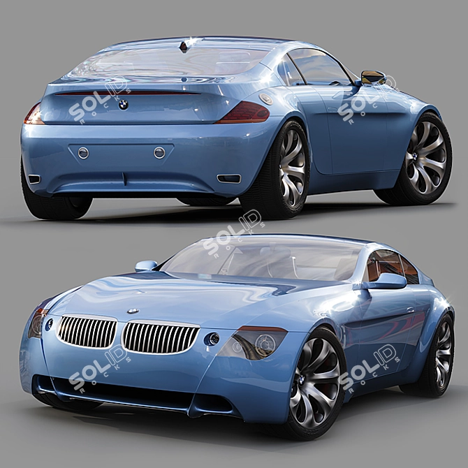 Sleek BMW Z9 GT Concept 3D model image 1