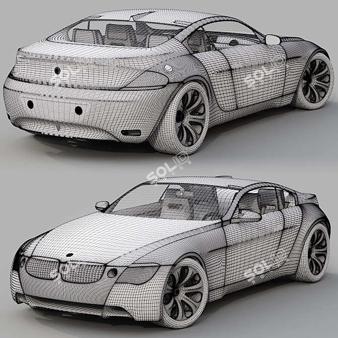Sleek BMW Z9 GT Concept 3D model image 3