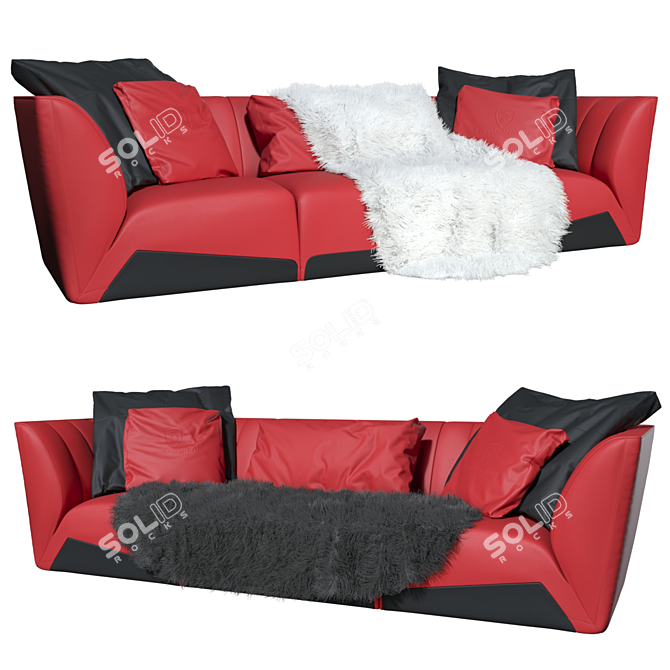 Lamborghini Sepang Leather Sofa 3D model image 2