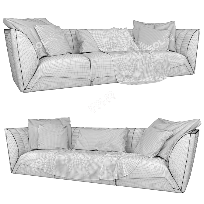 Lamborghini Sepang Leather Sofa 3D model image 3