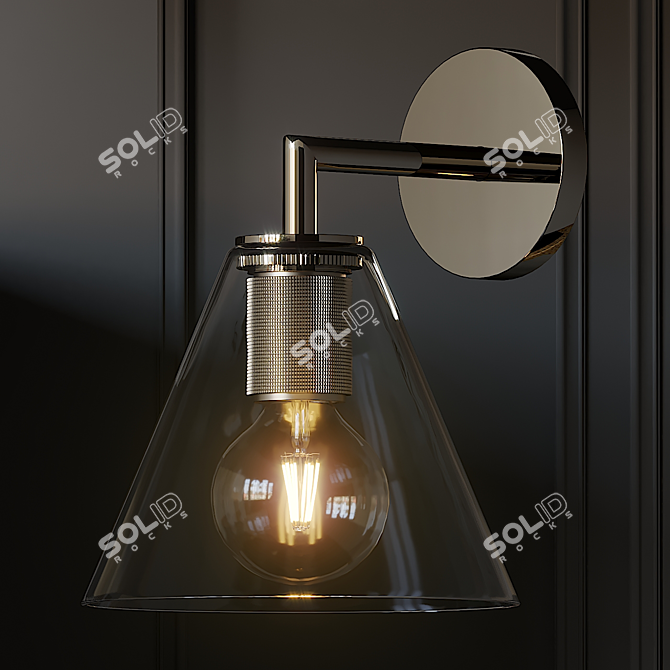 Industrial Funnel Sconce Standout Design 3D model image 3