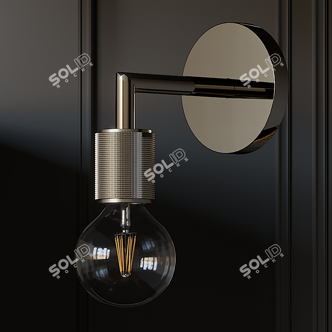 Industrial Socket Single Sconce 3D model image 3