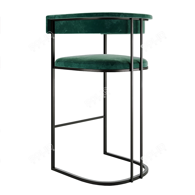 Luno Barstool Collection 3D model image 2