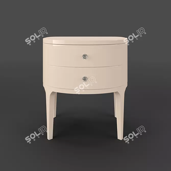 ROMA Bedside Table by Fratelli Barri 3D model image 1