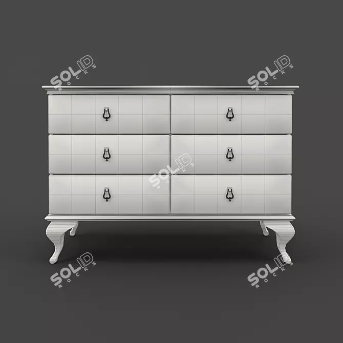 ROMA Beige Chest by Fratelli Barri 3D model image 2