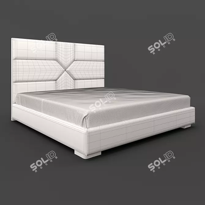 FORLI Bed by Fratelli Barri: Elegant Design & Superior Comfort 3D model image 3