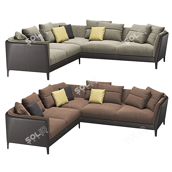 Poltrona Frau Bretagne Sofa 3D model image 1