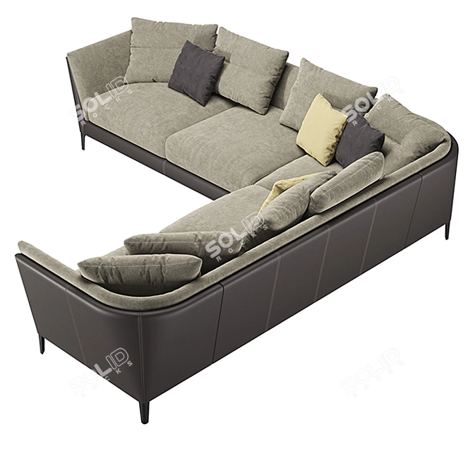 Poltrona Frau Bretagne Sofa 3D model image 2