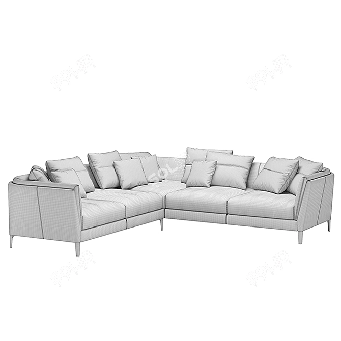 Poltrona Frau Bretagne Sofa 3D model image 3
