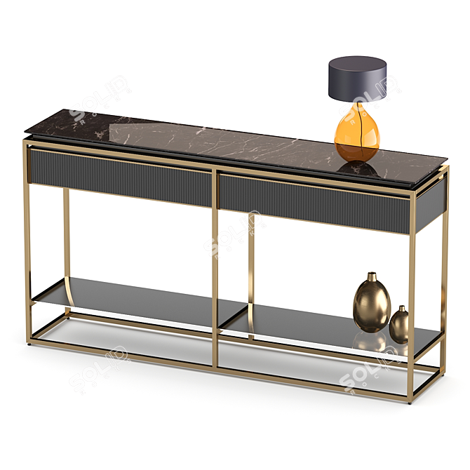 Visionnaire Consoles Banner - Stylish Console Table Set 3D model image 2