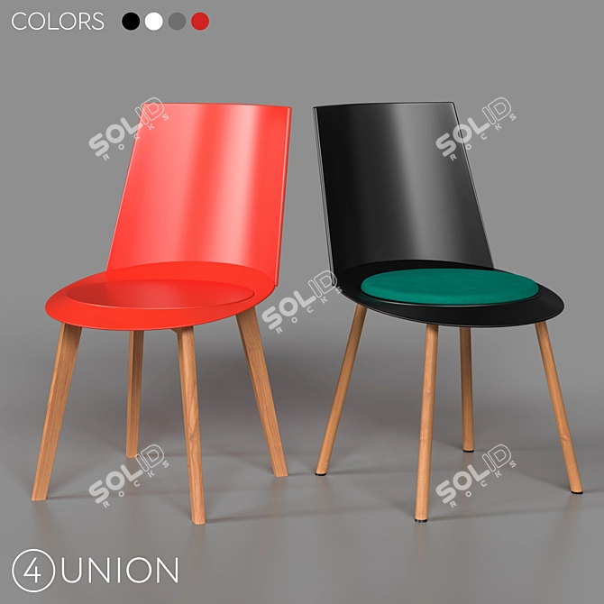 Elegant BC-8325 Chairs for Instagram-worthy Spaces 3D model image 1