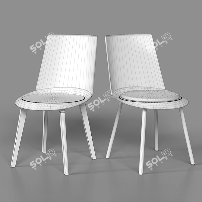 Elegant BC-8325 Chairs for Instagram-worthy Spaces 3D model image 2