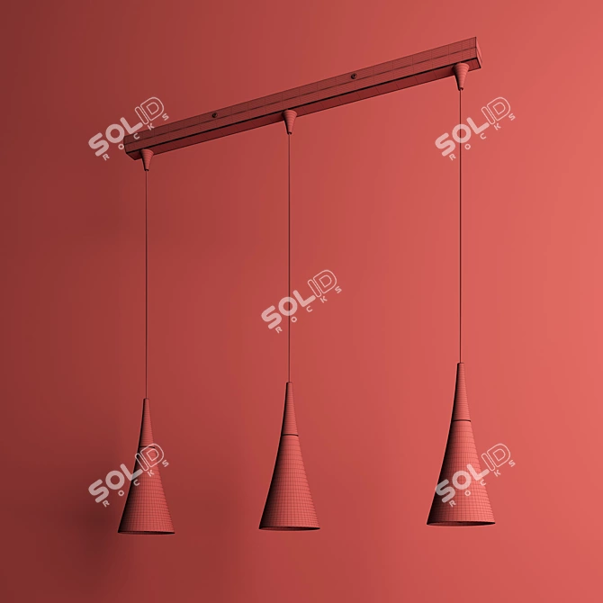 GOCCE Pendant Lamp: Stylish Loft Design 3D model image 2