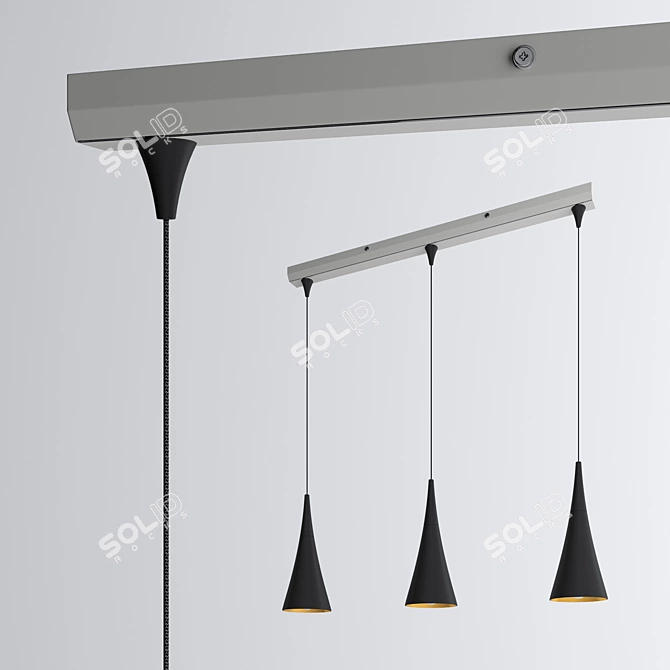 GOCCE Pendant Lamp: Stylish Loft Design 3D model image 3