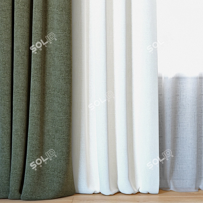 Kravet Smart Basics Curtains Set 3D model image 2