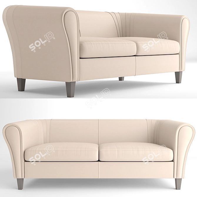 Elegantly Stylish Estel Sofa 3D model image 1