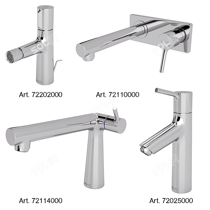 HANSGROHE Talis S Bath Faucet Collection 3D model image 1