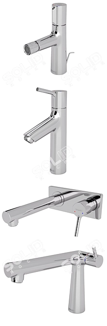 HANSGROHE Talis S Bath Faucet Collection 3D model image 2