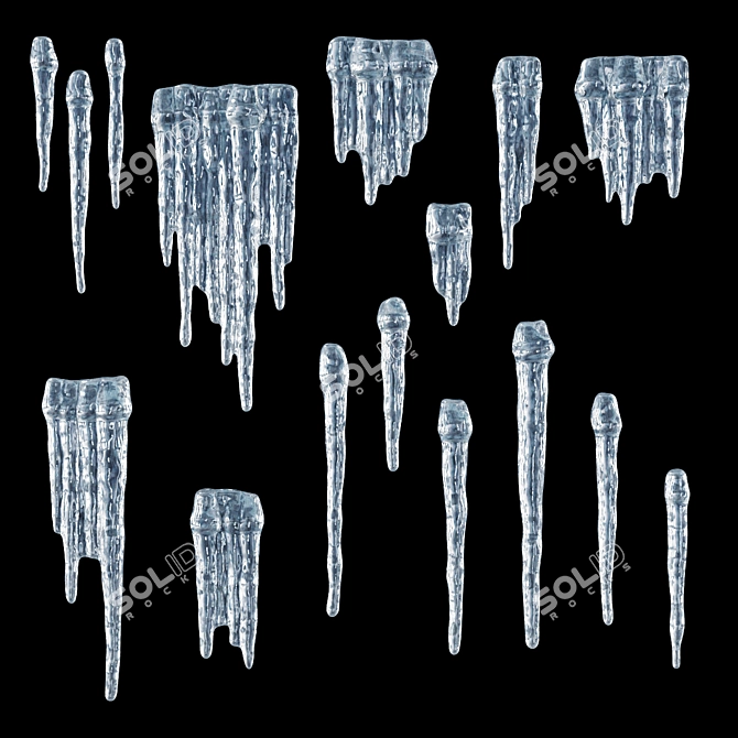 Frosty Cascade 3D model image 2