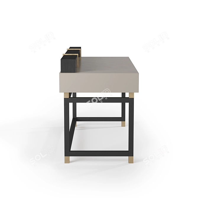 Modern Edinburgh Writing Desk 3D model image 2