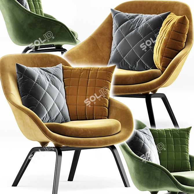 Birato Armchair - Sleek and Stylish 3D model image 1