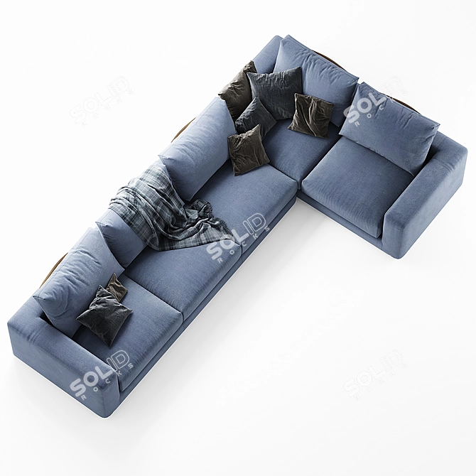 Bonaldo Hiro Modular Sofa: Modern Comfort for Your Space 3D model image 3