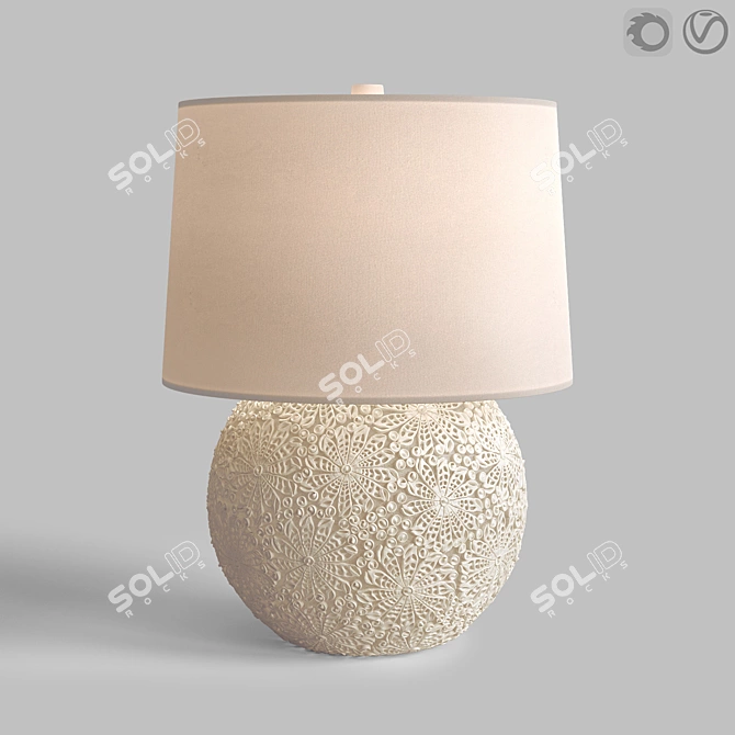 Ayla Table Lamp: Elegant Restoration Hardware Design 3D model image 1