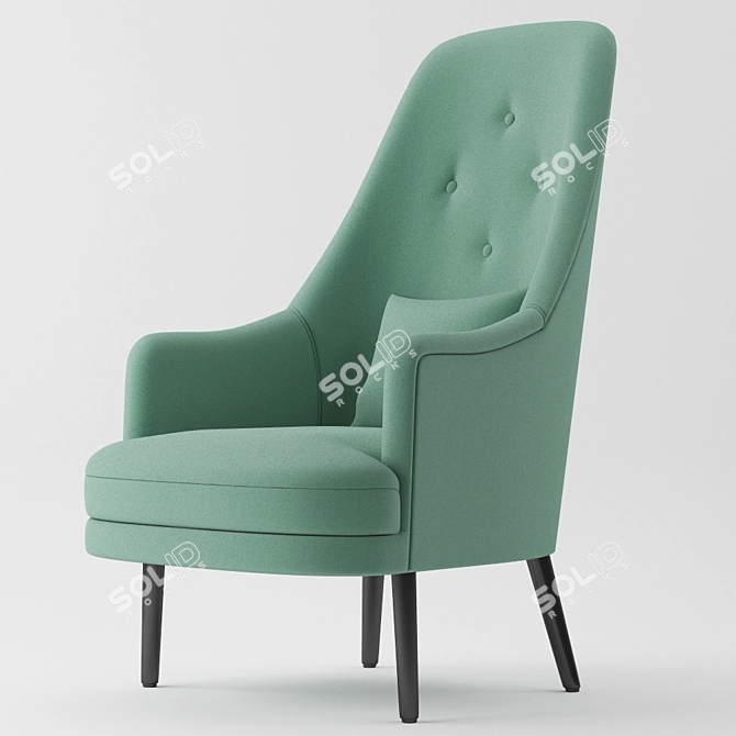 Graceful and Comfortable Isadora Armchair 3D model image 1