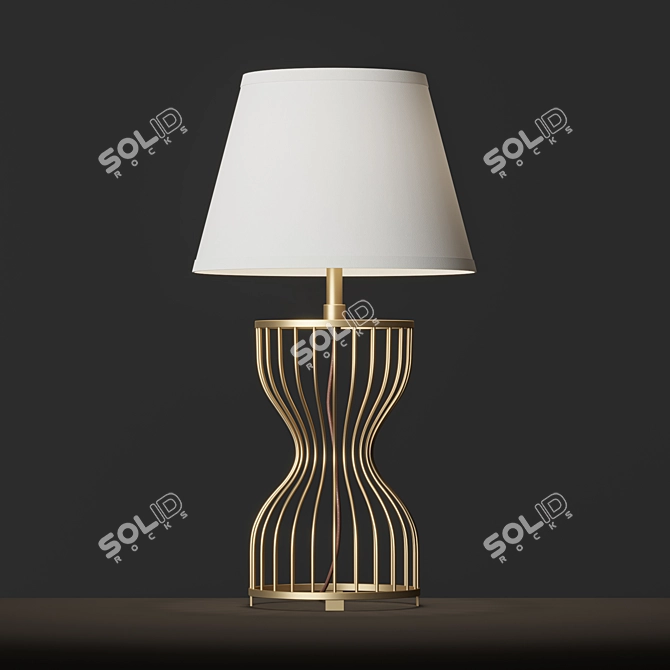 Elegant Lauren Table Lamp 3D model image 1