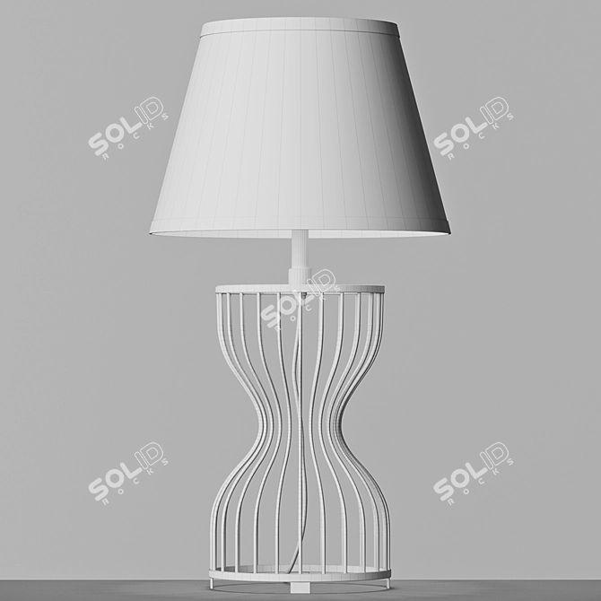 Elegant Lauren Table Lamp 3D model image 2