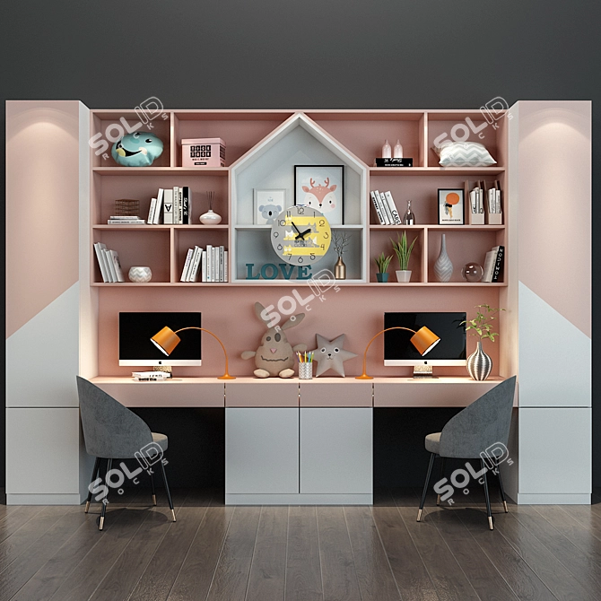 KidZone: Fun & Functional Furniture 3D model image 1
