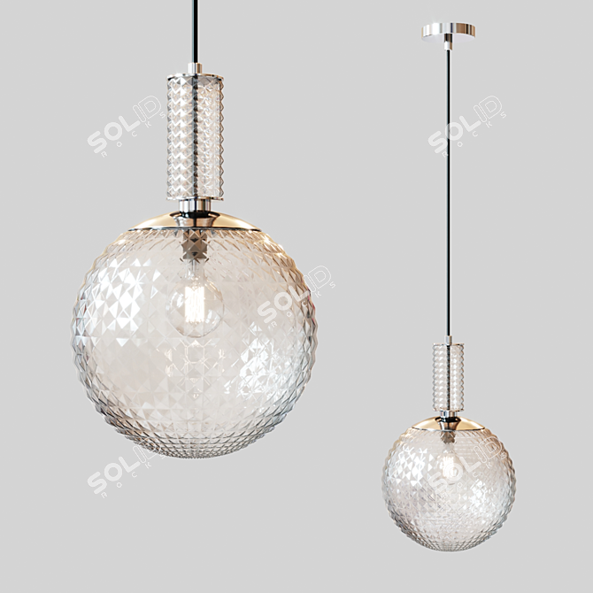 Elegant Glass Pendant Light: Maytoni Milagro 3D model image 1