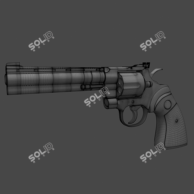 Precision Perfected: Colt Python 357 3D model image 2
