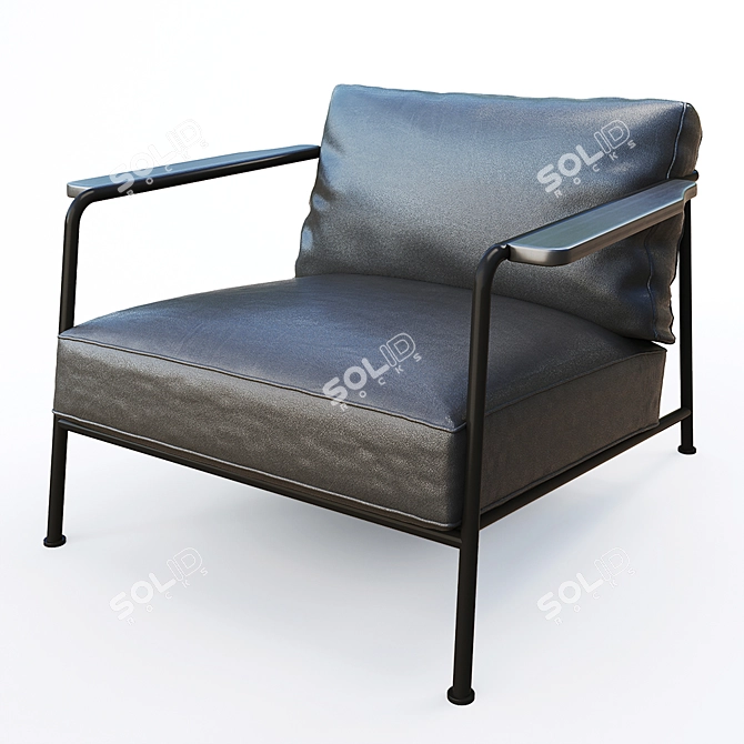 Aero Chair and Stool Set 3D model image 2