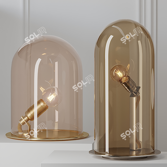 Illuminate your space with Ebb & Flow's Speak Up and Glow Lamp 3D model image 1