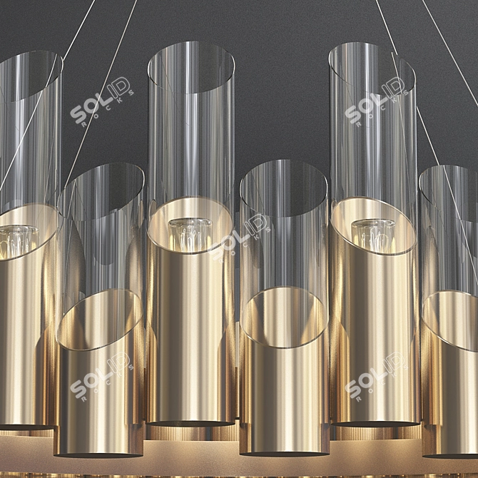 Kebo Luna Modern Loft Chandelier 3D model image 3