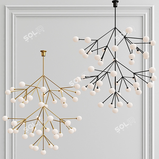 Modern Mara Grande Chandelier 3D model image 2