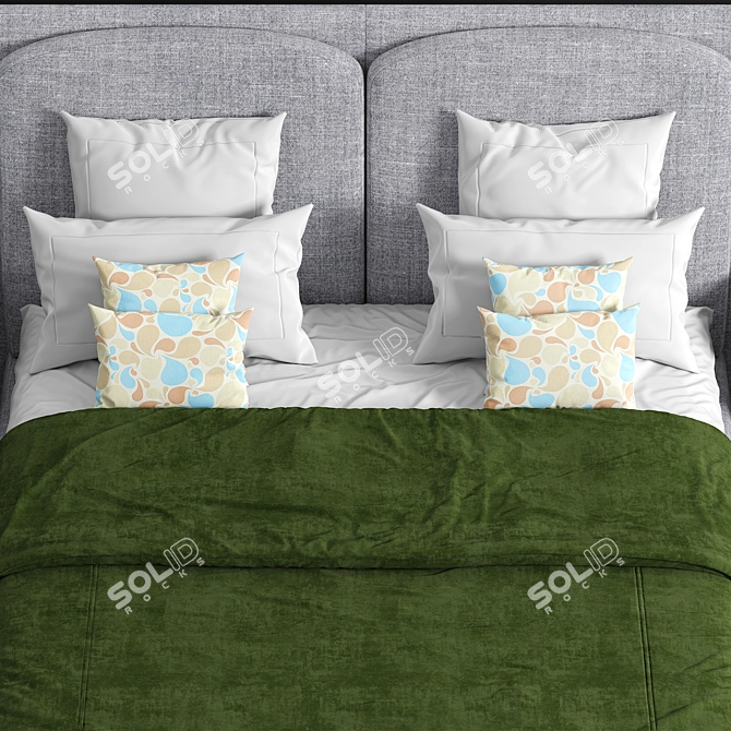 Luxury Paris Paname Bed - Roche Bobois 3D model image 2