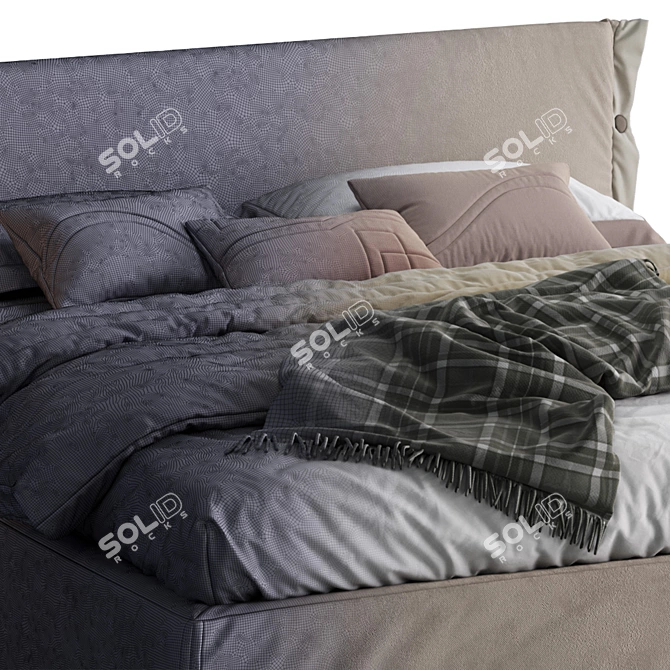 Lecomfort Gaucho Bed: Sleek and Stylish Sleep Solution 3D model image 3