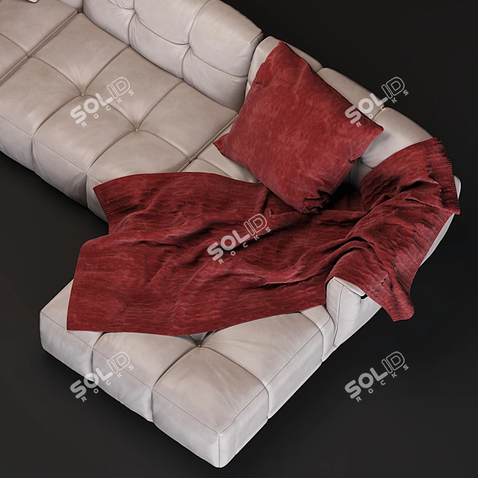 Natuzzi Herman Sofa: Modular & Stylish 3D model image 2