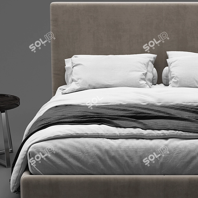 Sleek Oltre Bed: Versatile Elegance 3D model image 2