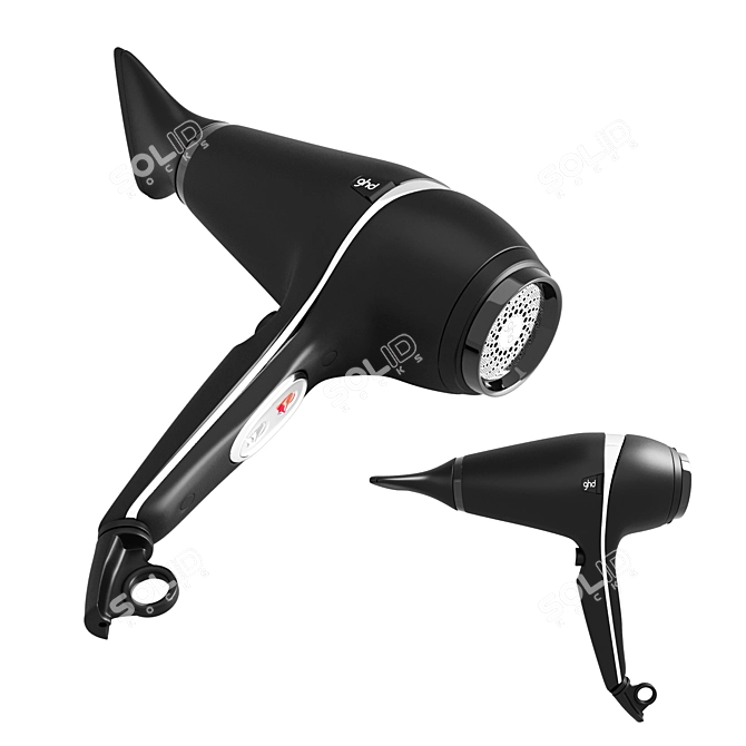 GlamourPro Ionic Hairdryer 3D model image 1